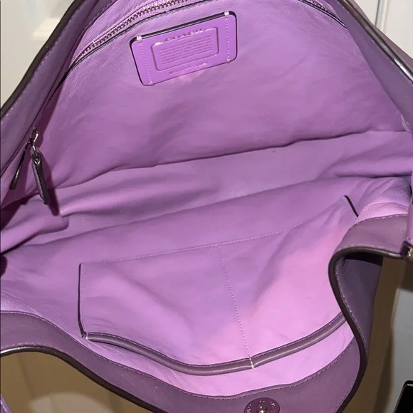 Coach Nomad Purple Hobo Bag - Picture 9 of 13